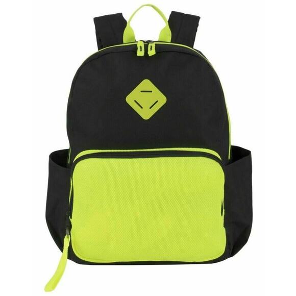 Trailmaker Pro Backpack, Black/Yellow Side Pockets & Adjustable padded Straps - Picture 1 of 6